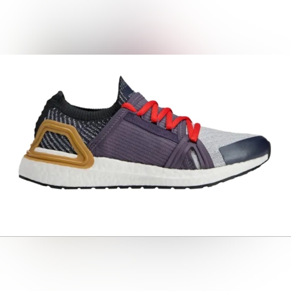 NIB Adidas By Stella McCartney UltraBoost 20 Metallic Running Sneakers. Size 10
